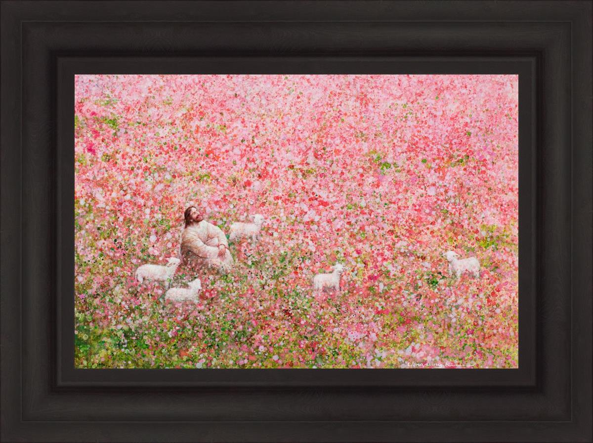 Shepherd's Rest by Yongsung Kim - Christian Wall Art, Inspirational Bible Verse Painting - Perfect for Home Decor, Church, or Office