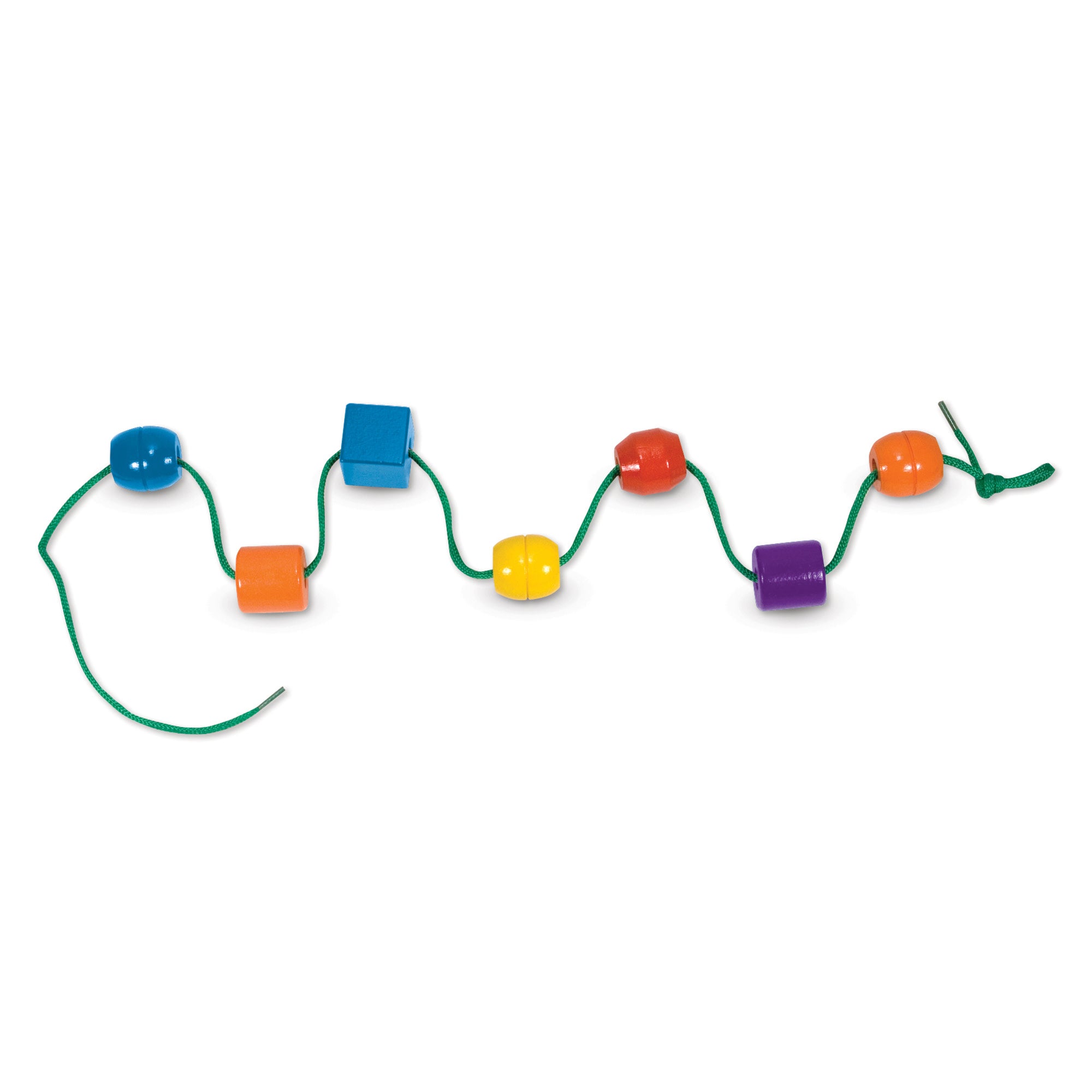 Primary Lacing Beads for Kids - Montessori Educational Toys for Fine Motor Skills Development - Perfect for Preschool Learning & Occupational Therapy Activities