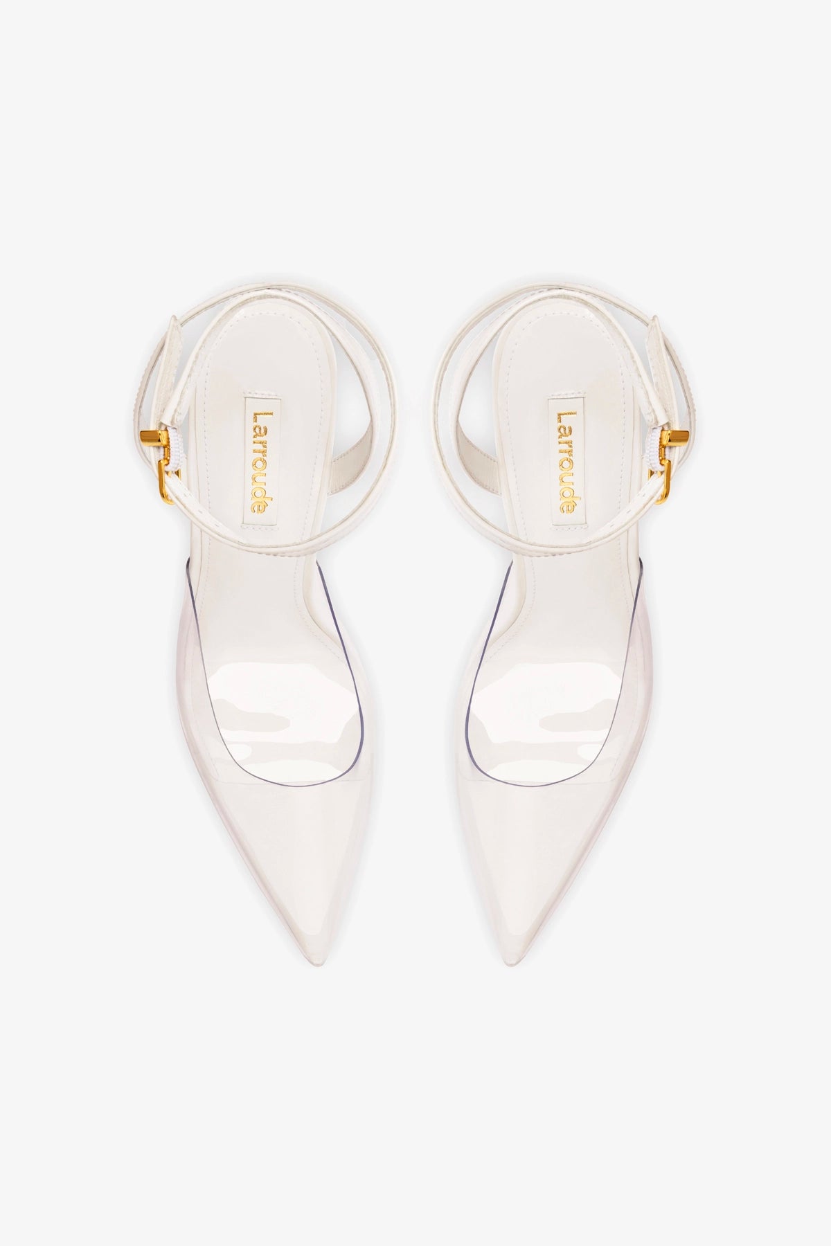 Women's Kim Wedge Pump - White Leather & Vinyl Comfortable Heels for Work, Office & Special Occasions