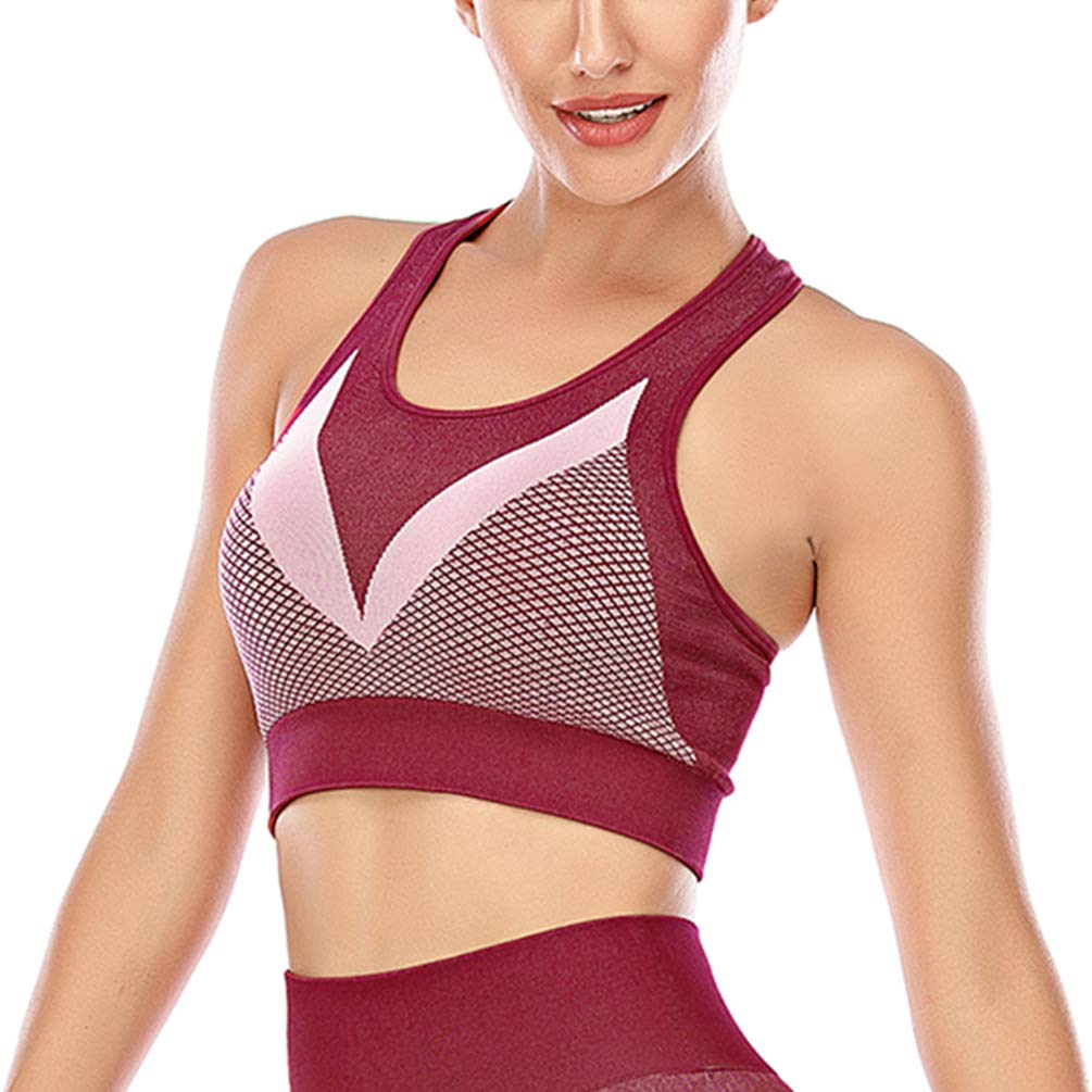 Wirefree Medium Impact Sports Bras for Women - Racerback Padded Activewear for Yoga, Gym & Workout | Comfortable & Supportive for Running, Fitness & Daily Wear