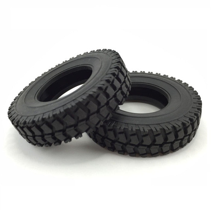 1/14 Scale TOUCANHOBBY Narrow Sponge Tires with Metal Rear Wheel Hub - Replacement Parts for RC Tractor, Truck & Dumper DIY Models - Perfect for Off-Road Racing & Construction Site Simulation