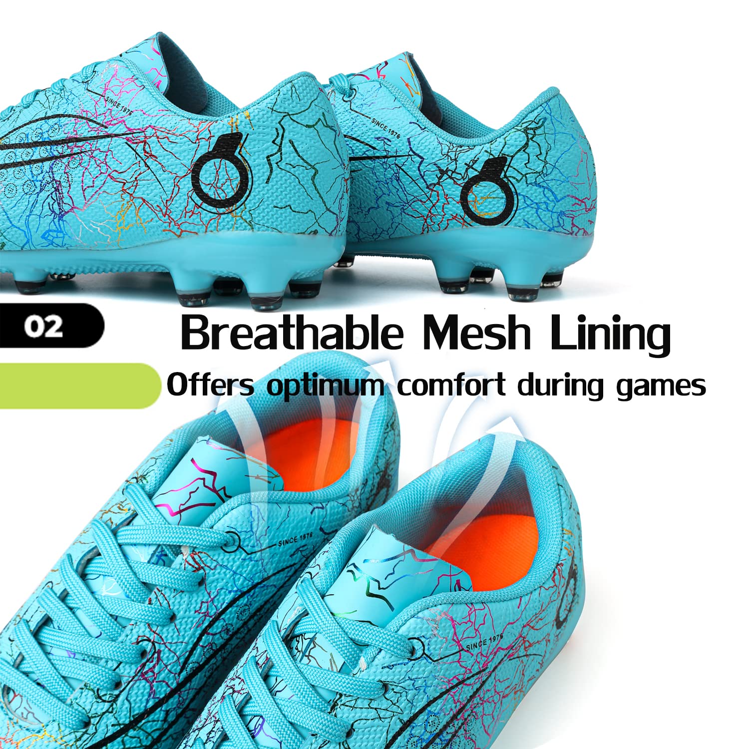 **Best Boys & Girls Soccer Cleats for Kids - Firm Ground & Turf Football Shoes for Toddler, Little Kid & Big Kid - Perfect for Outdoor Training & Matches**