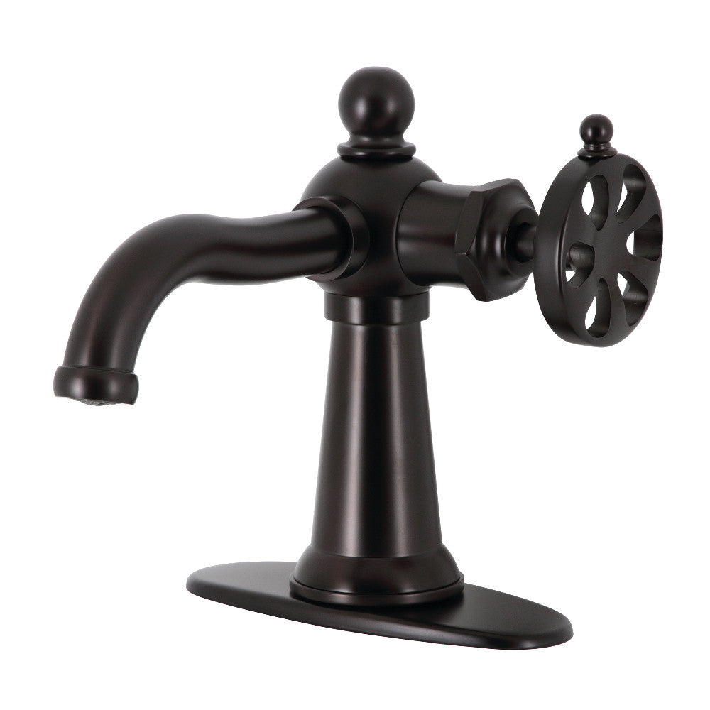 Belknap Single Handle Bathroom Sink Faucet with Push Pop-Up Drain - Perfect for Modern Bathroom Renovations and Small Space Vanities