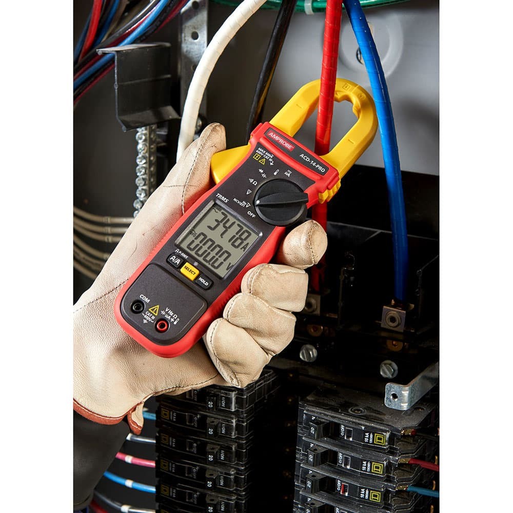 Amprobe 4718977 ACD 14 PRO 600V/600A TRMS Dual Display Autoranging HVAC Clamp Meter - Professional Electrical Tester for HVAC, Electricians & Home Use