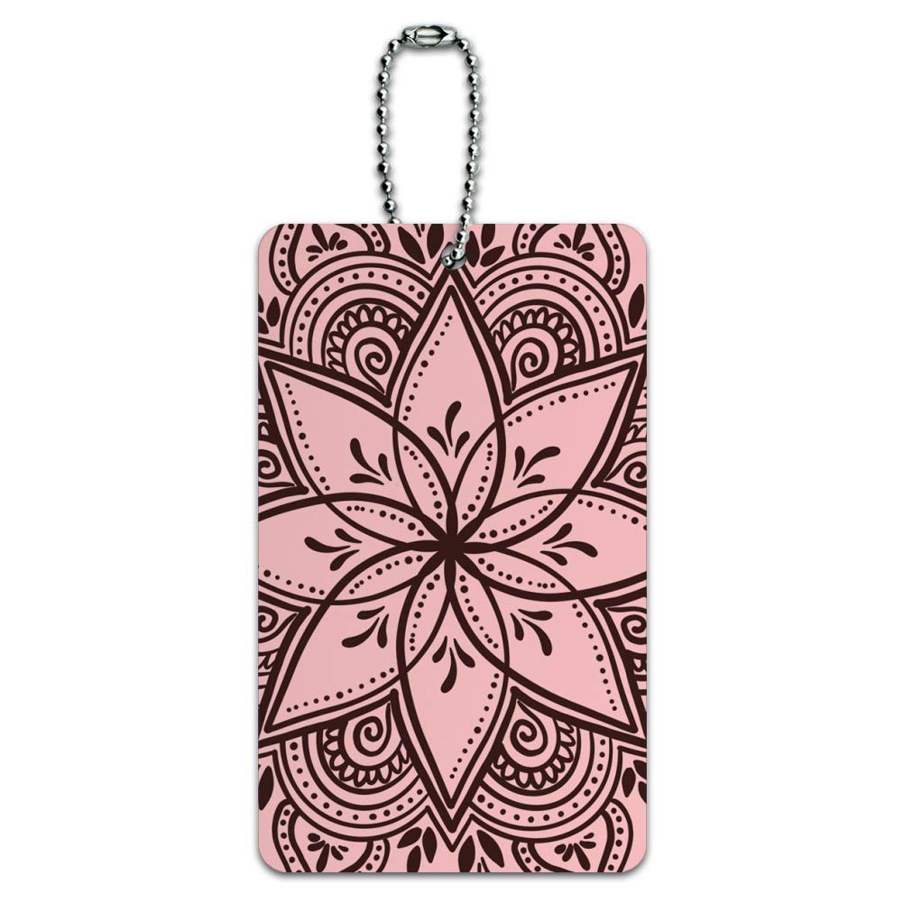 Beautiful Henna Flower Temporary Tattoo Stickers for Weddings & Travel - Unique Luggage ID Tags for Suitcases & Carry-On Bags | Perfect for Bridal Mehndi, Festival Body Art & Bag Identification