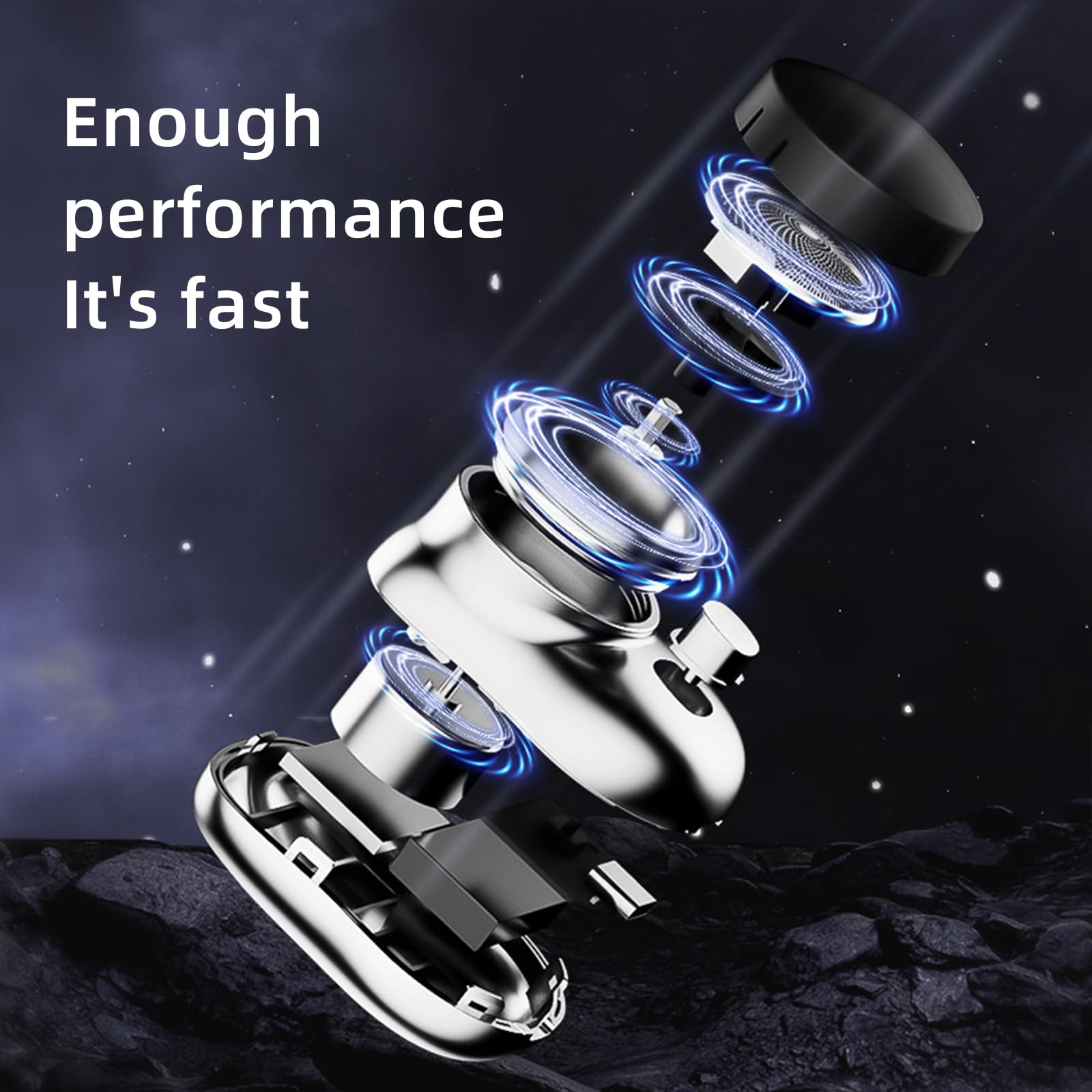 Premium Electric Razor for Men - Mini Portable Wet & Dry USB Rechargeable Shaver - Compact Travel Shaver for Face & Body - Perfect Gift for Boyfriend, Father & Men (Black) - Ideal for Home, Office & Travel Use