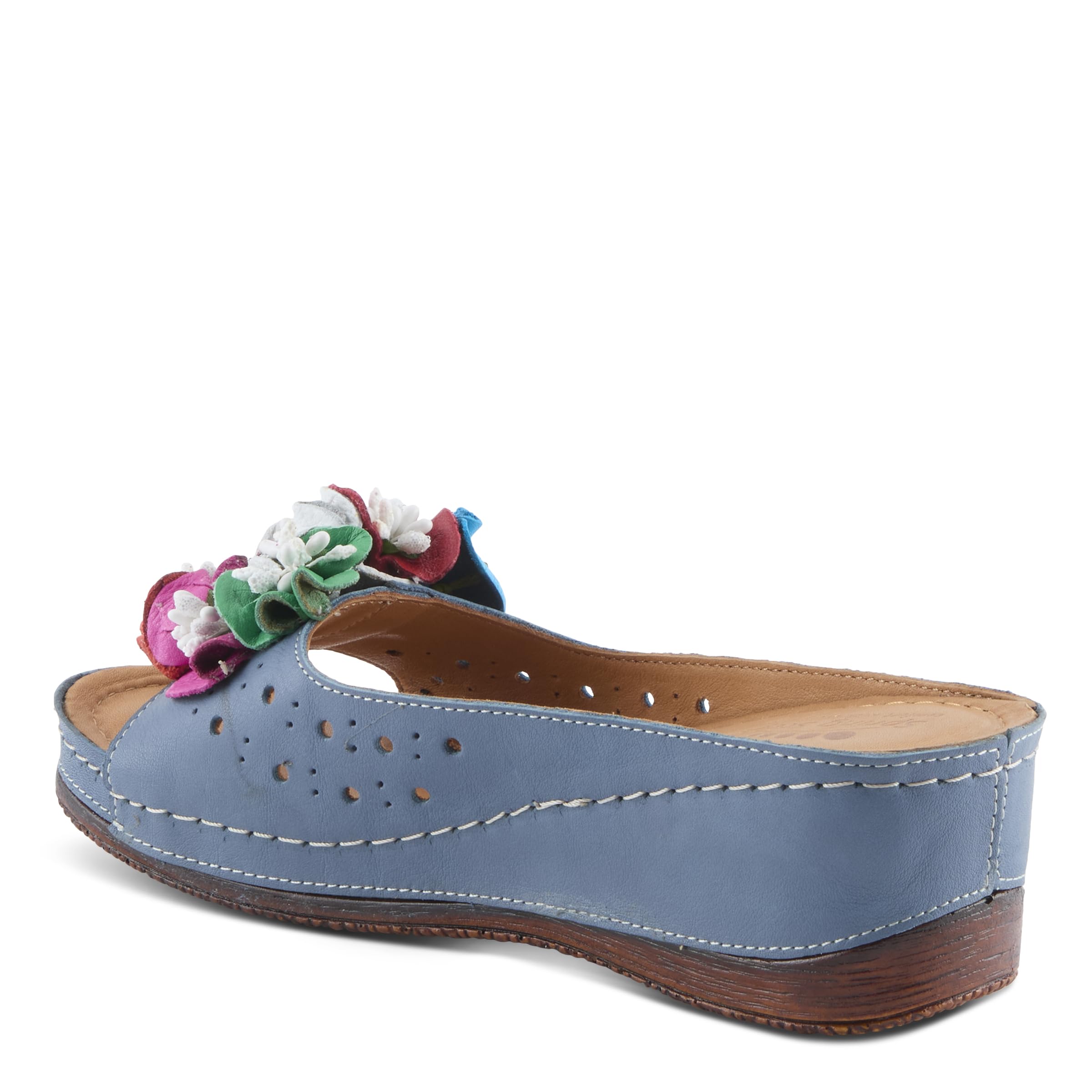 Spring Step Women's Flowerchild Slide Sandal - Comfortable Summer Flip Flops with Floral Design for Beach, Pool & Casual Outings