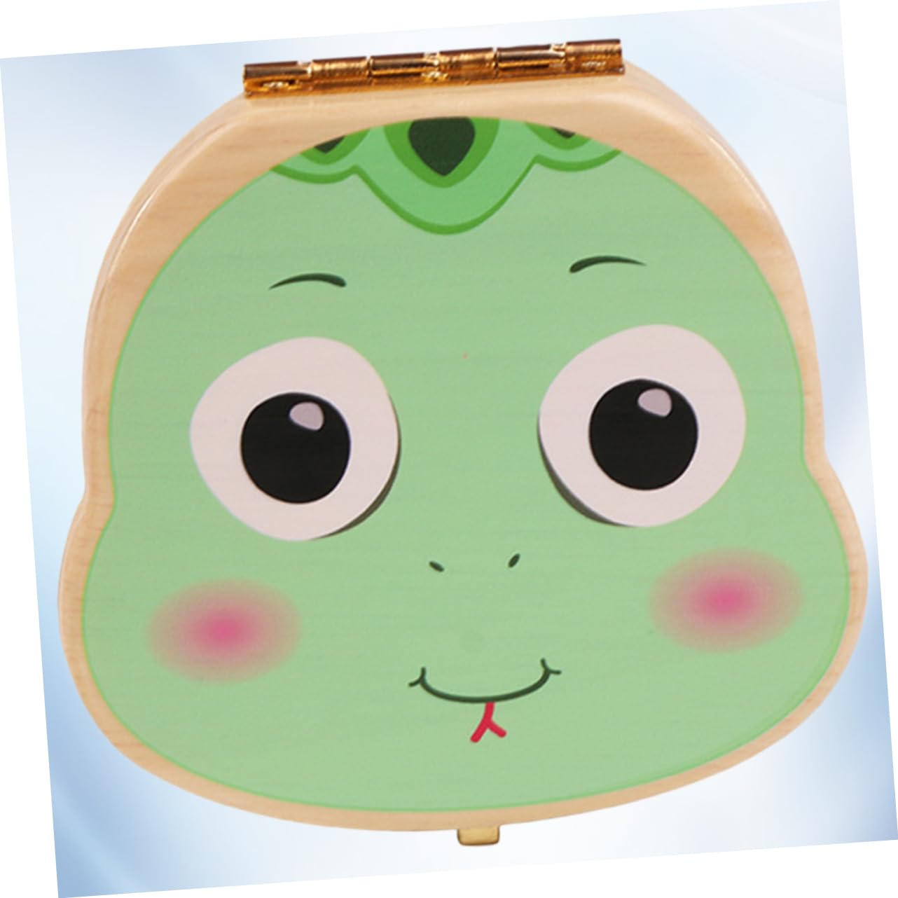 KOMBIUDA Wooden Baby Tooth Keepsake Box - Newborn Deciduous Teeth Storage with Creative Shape Design - Perfect for Preserving First Teeth & Childhood Memories (Baby Shower Gift, Nursery Decor)
