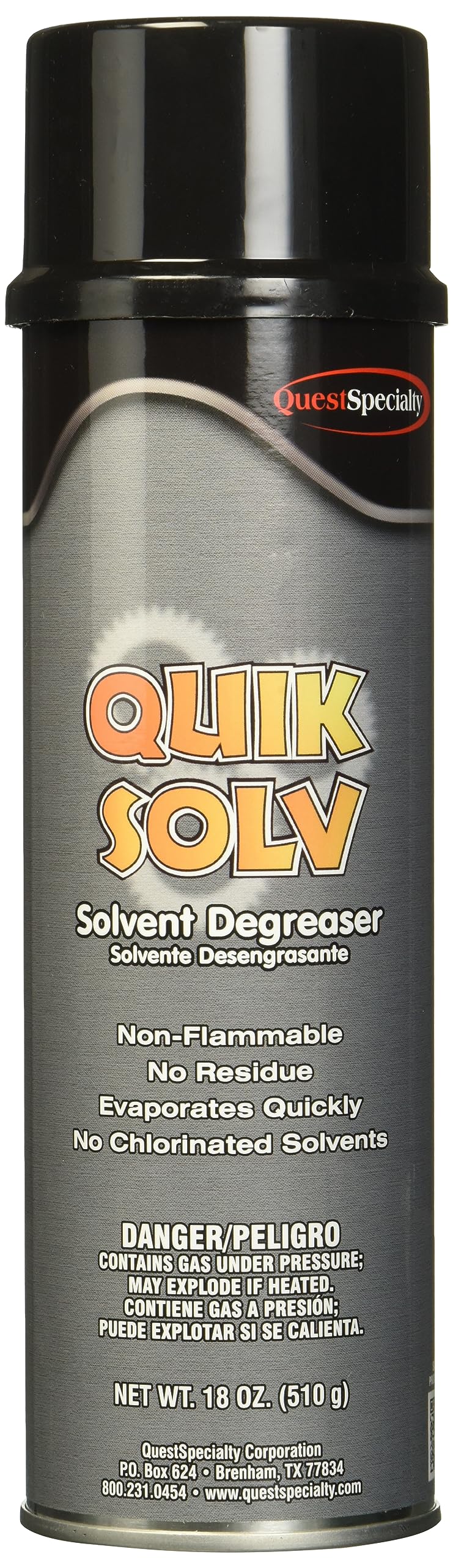 Quik Solv Solvent Degreaser - 12 Pack (20 oz Cans) | Fast-Acting Industrial Cleaner for Automotive, Machinery & Metal Parts | Heavy-Duty Degreasing Solution for Workshops, Garages & Factories