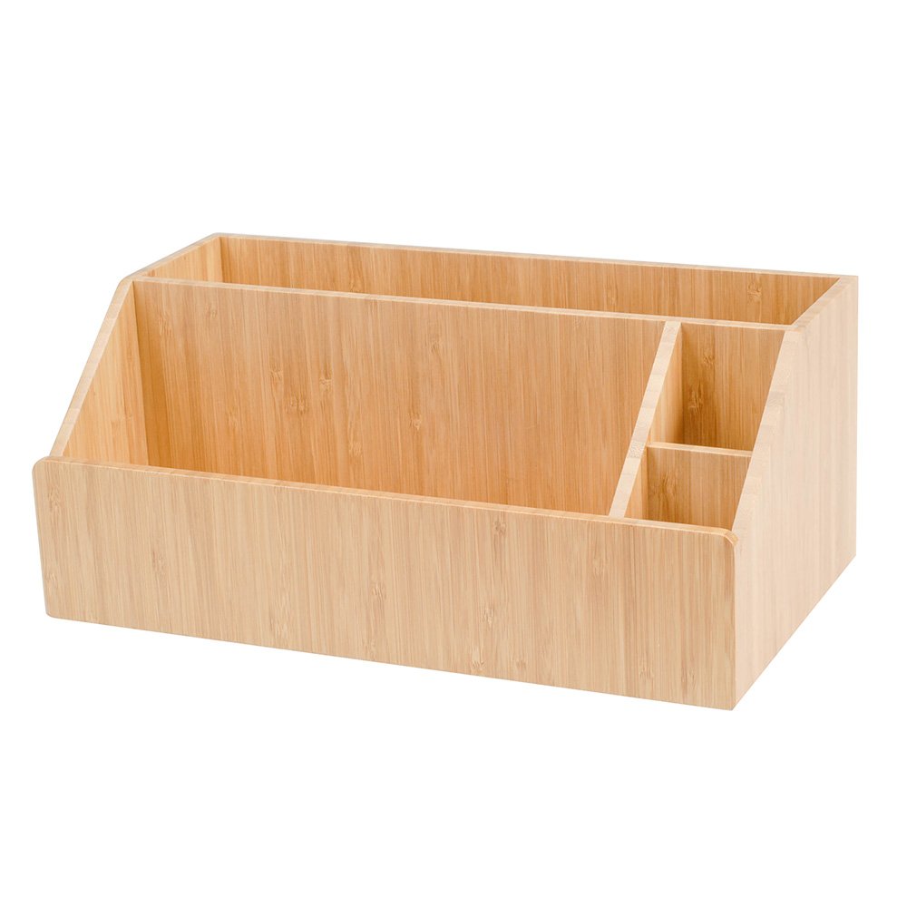 Bamboo Bathroom Organizer Tray - Perfect for Beauty Products, Hair Care, Makeup & Essentials | Spa & Vanity Storage Solution for Home Decor