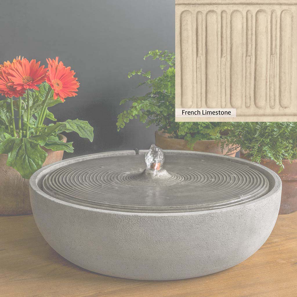 Campania International Ripple Large Outdoor Water Fountain - Classic Garden Decor for Patio, Yard, and Landscape Design | Perfect for Backyard, Poolside, and Outdoor Living Spaces