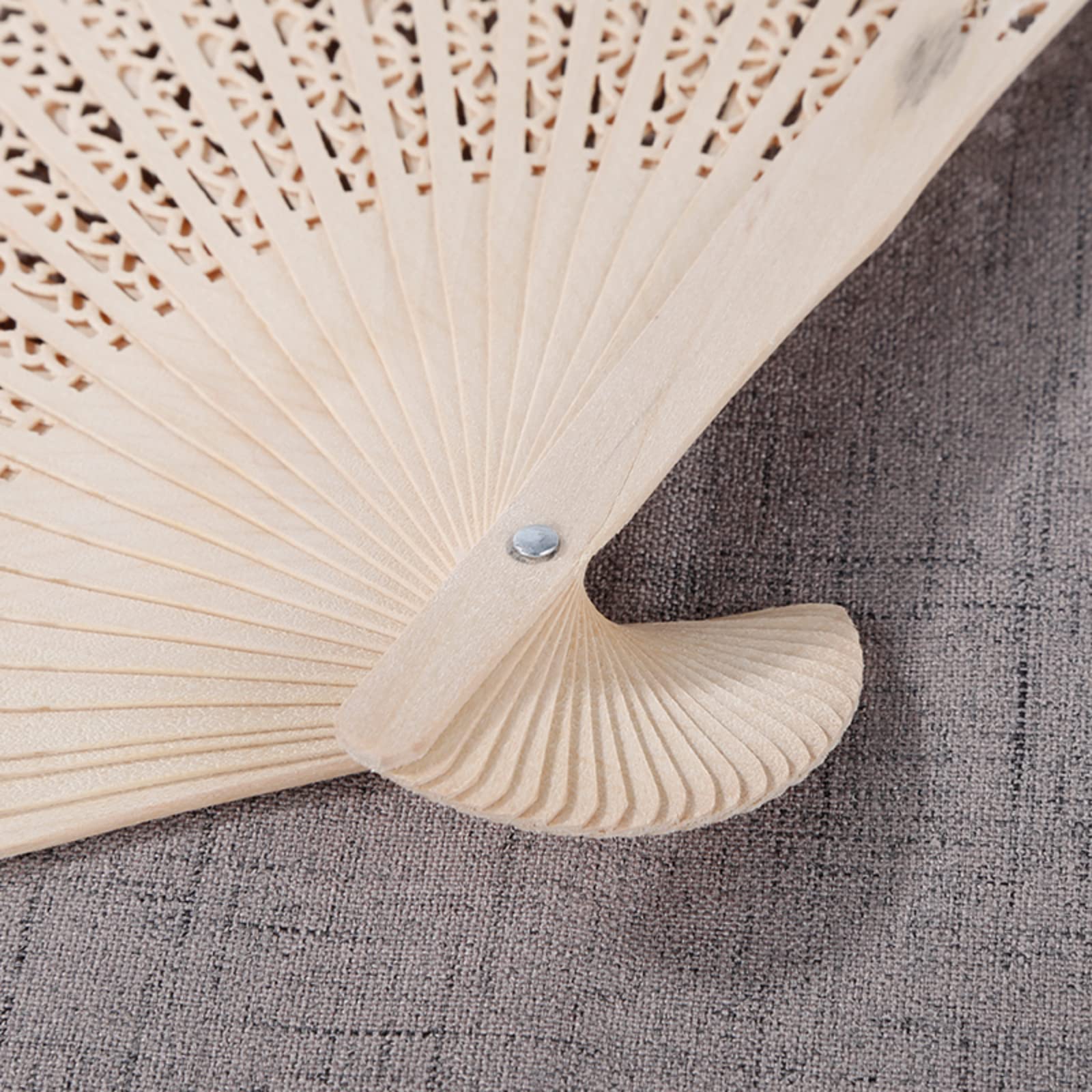 50-Piece Personalized Wooden Wedding Favors - Sandalwood Hand Fans for Guests, Baby Showers & Party Decorations - Elegant Folding Fans for Weddings, Bridal Showers & Special Events - Perfect as Keepsake Gifts (Non-Personalized Option Available)