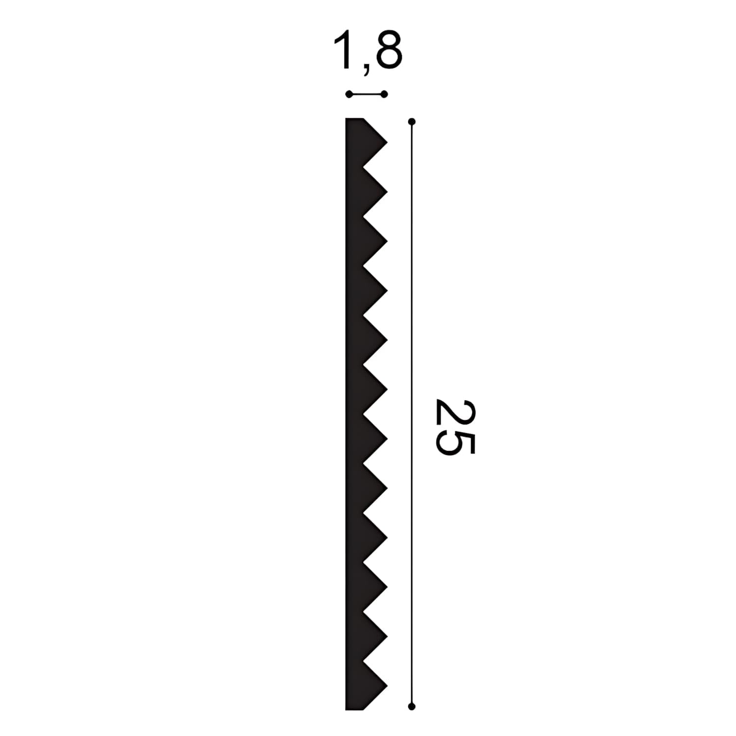 Modern 3D Wall Molding S-W108 - 10cm Decorative Sample for Home Decor