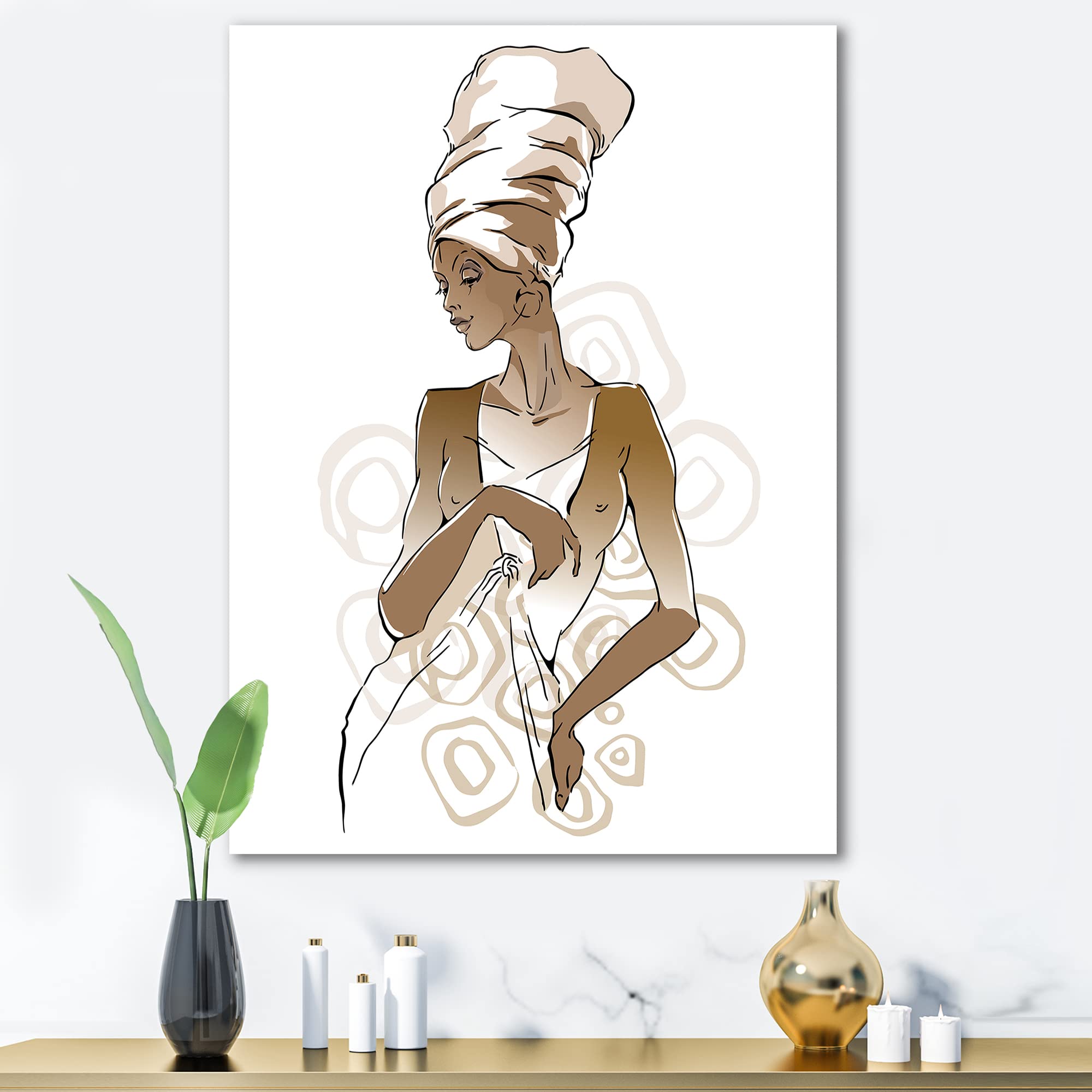 African American Woman Portraits - Modern Canvas Wall Art for Living Room, Bedroom & Office Decor - Black Art Prints for Home & Gifts