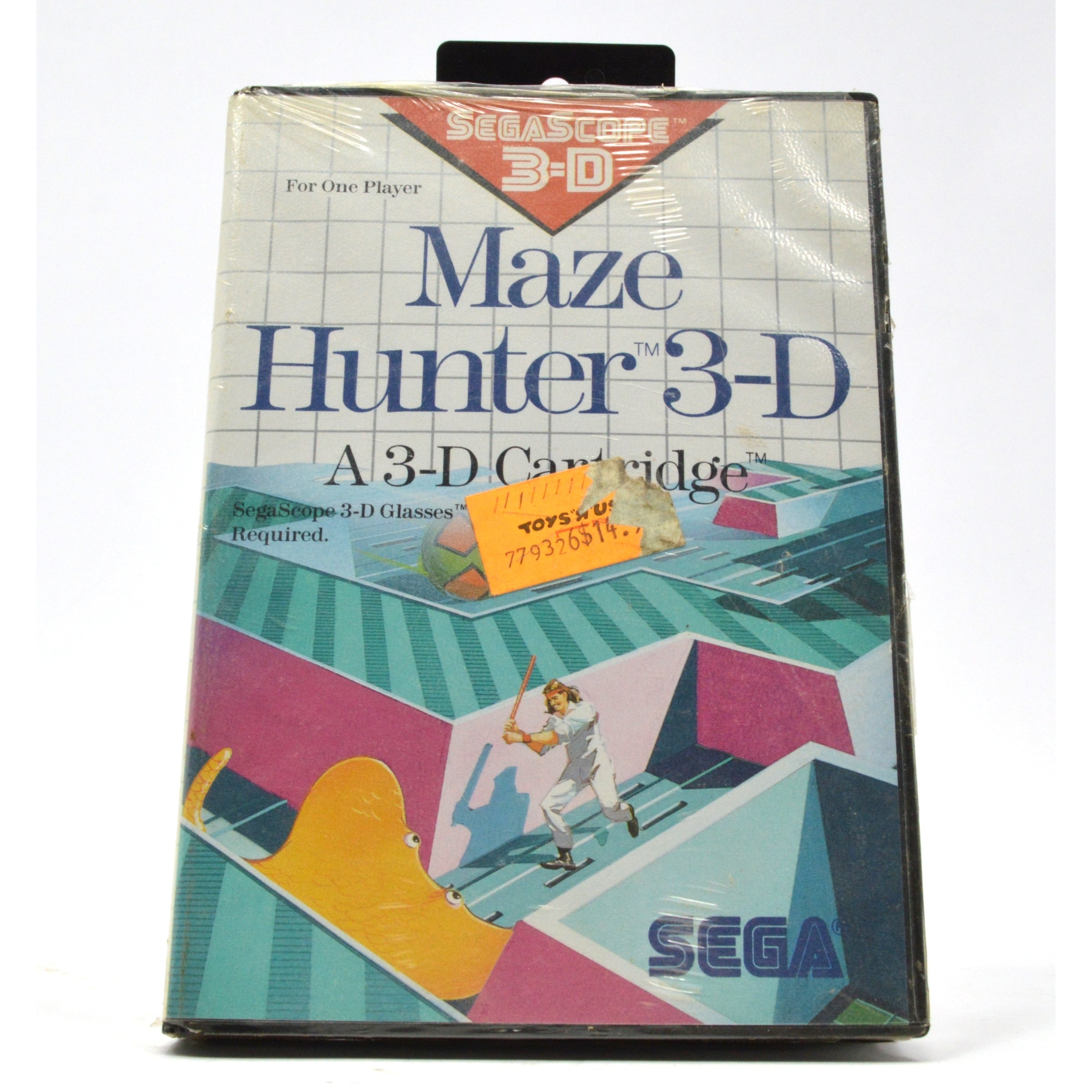 Vintage SEGA Master System Maze Hunter 3D SMS SegaScope Sealed Video Game (1988) - Perfect for Retro Gaming Collectors & Classic Console Enthusiasts