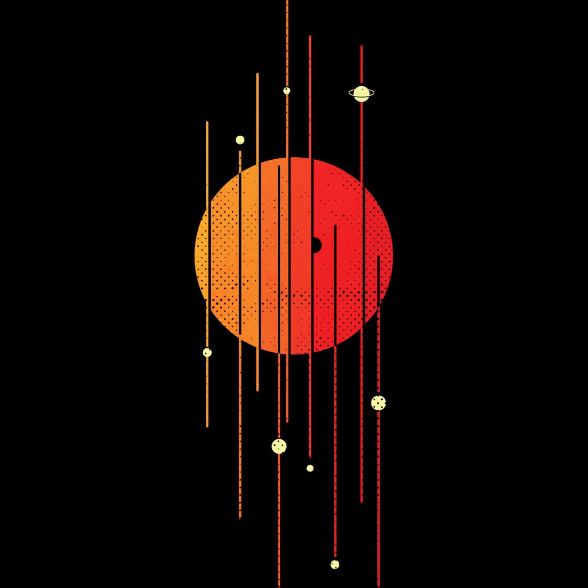 Design By Humans Men's Solar System Graphic Tank Top - Space Themed Casual Shirt for Summer & Streetwear | Perfect for Beach, Gym & Everyday Outfits