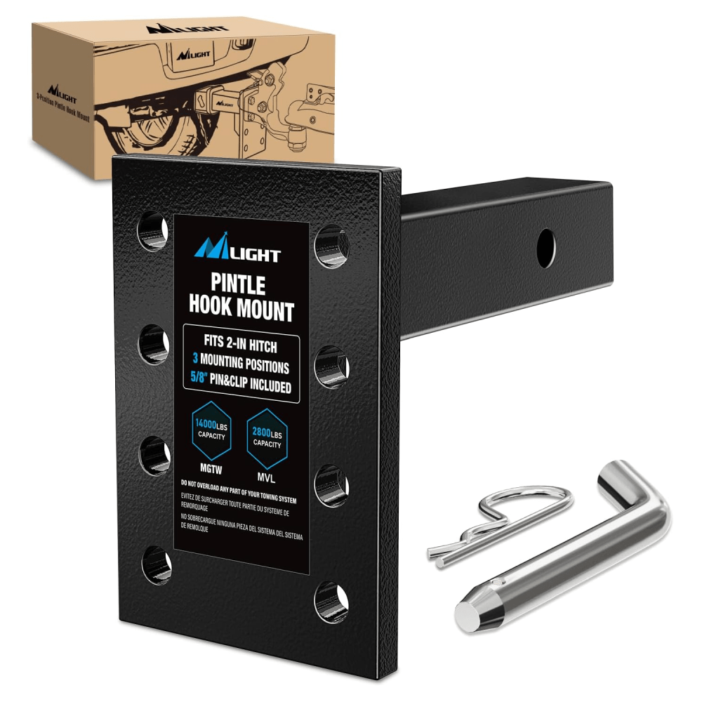 3 Position Adjustable Pintle Hook Mount for 2