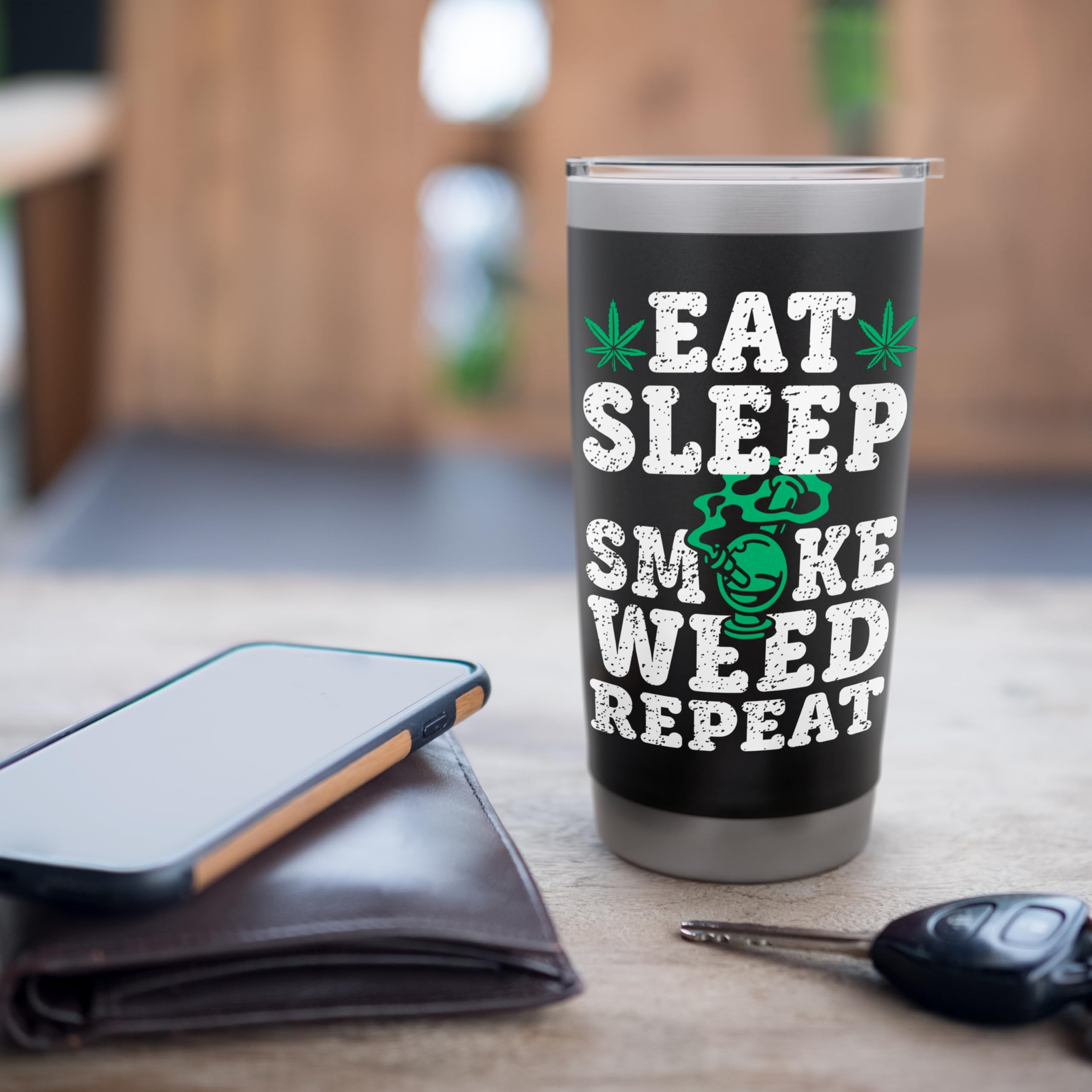 Stainless Steel Insulated Tumbler for Smoking Weed - 20oz Double-Walled Vacuum Mug with Lid - Perfect for Cannabis Enthusiasts, Outdoor Activities & Relaxation