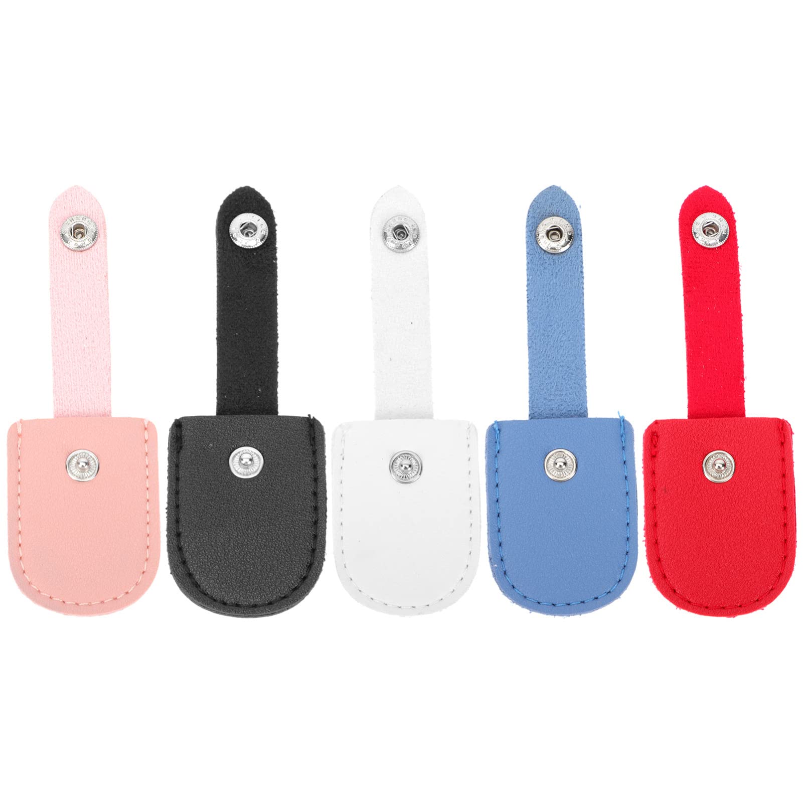 10 Pcs Dead Skin Shears Protective Case - Nail Scissor Cover, Nipper Cap, Cuticle Trimmer Kit - PU Protective Sleeves for Nail Tools - Perfect for Salon, Home & Travel Use