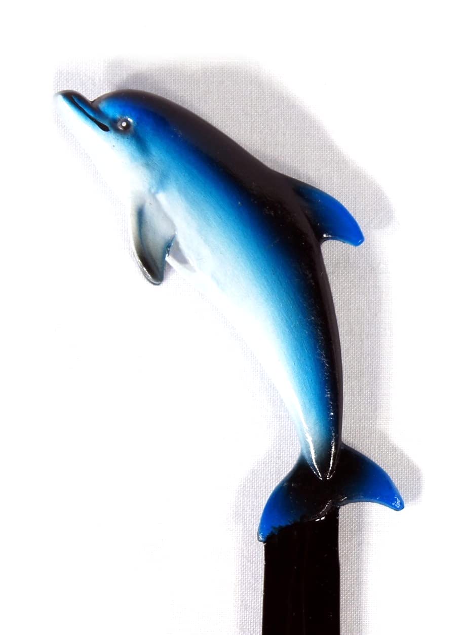 Hand Painted Blue Dolphin Letter Opener - Unique Handcrafted Metal Paper Knife for Office, Home & Gifts | Perfect for Opening Mail, Envelopes & Decorative Display