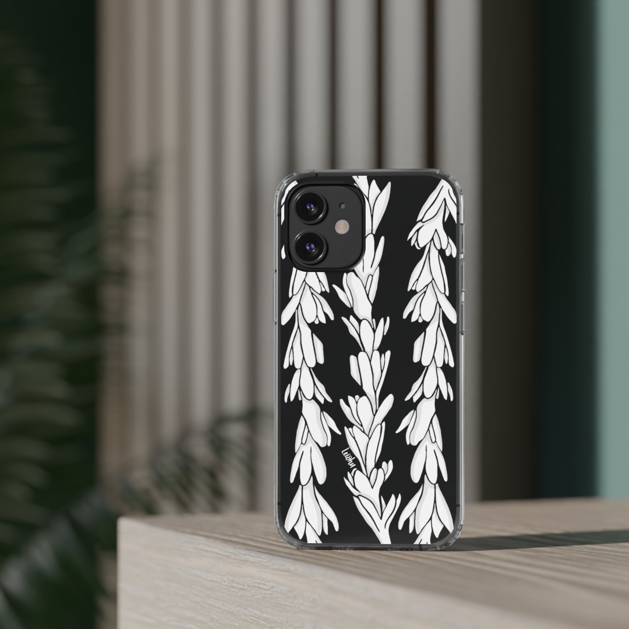 Premium Tuberose Lei Clear Phone Case - Shatterproof & Slim Design for iPhone & Samsung | Perfect for Hawaiian Luau, Beach Parties & Tropical Vacations