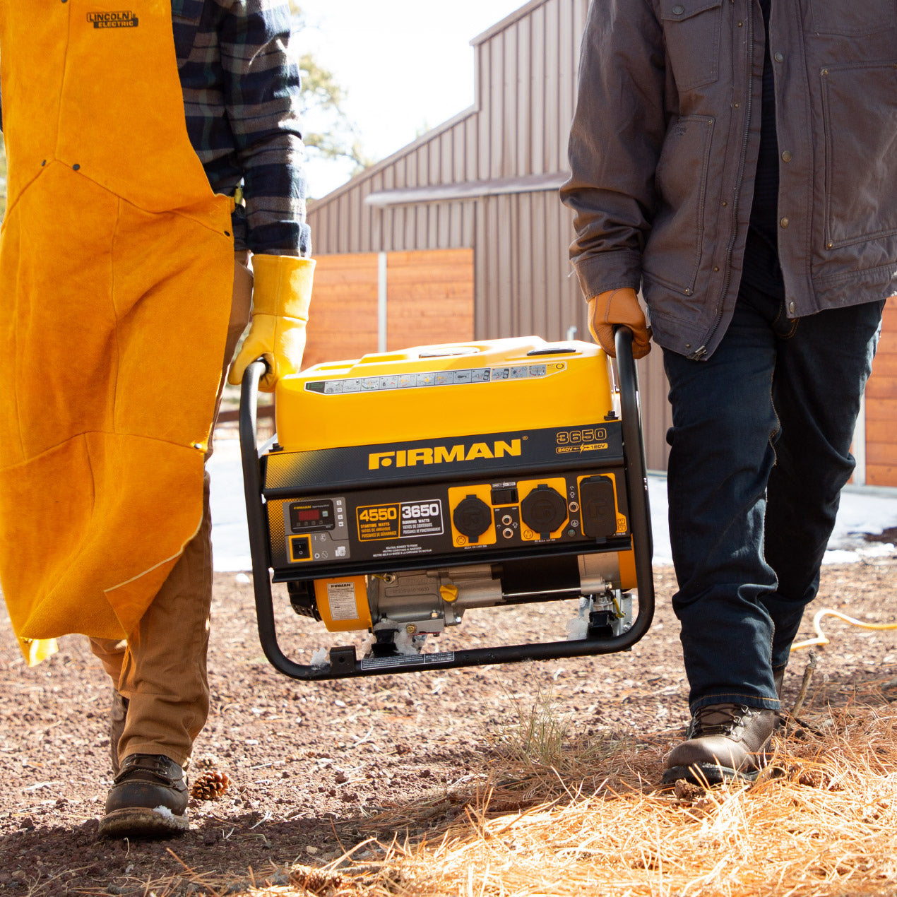 4550W Portable Gas Generator with Recoil Start - 120V/240V Dual Voltage for Camping, Home Backup & Outdoor Power Needs