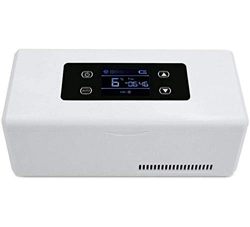 Portable Insulin Cooler Box with LED Display - 2-8°C Mini Medicine Refrigerator for Travel, Car & Home Use - Ideal for Diabetic Supplies, Vaccines & Medication Storage