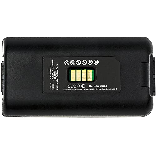 Synergy Digital Barcode Scanner Battery - 7.4V 2200mAh Li-ion Replacement for HandHeld 200-00591-01, 200002586, 20000591-01, 20000702 Models | Compatible with Handheld Scanners | Perfect for Retail, Warehouse & Inventory Management