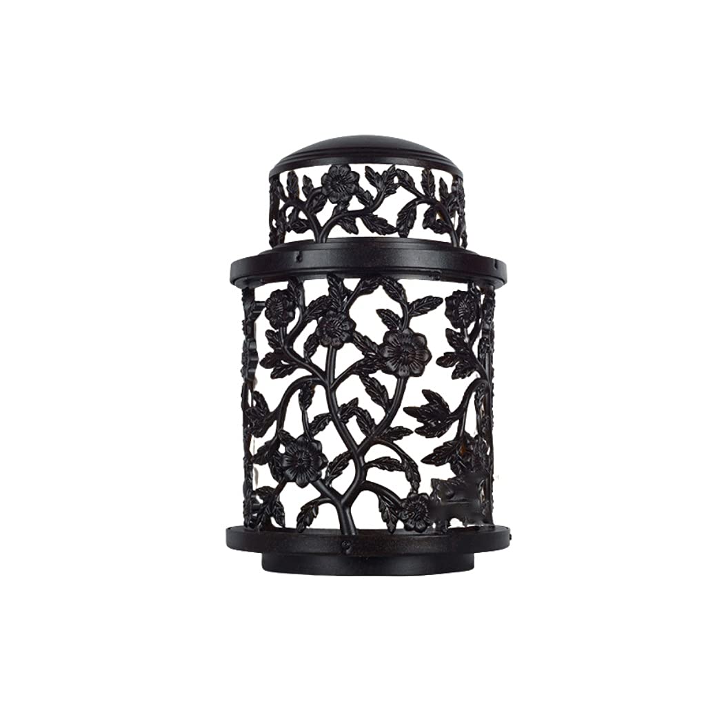 QIAOLI Solar Powered LED Outdoor Lights - Waterproof Column Head Lights for Garden, Patio, Lawn & Pathway Decor - Perfect for Landscape Lighting, Gate Illumination & Nighttime Safety