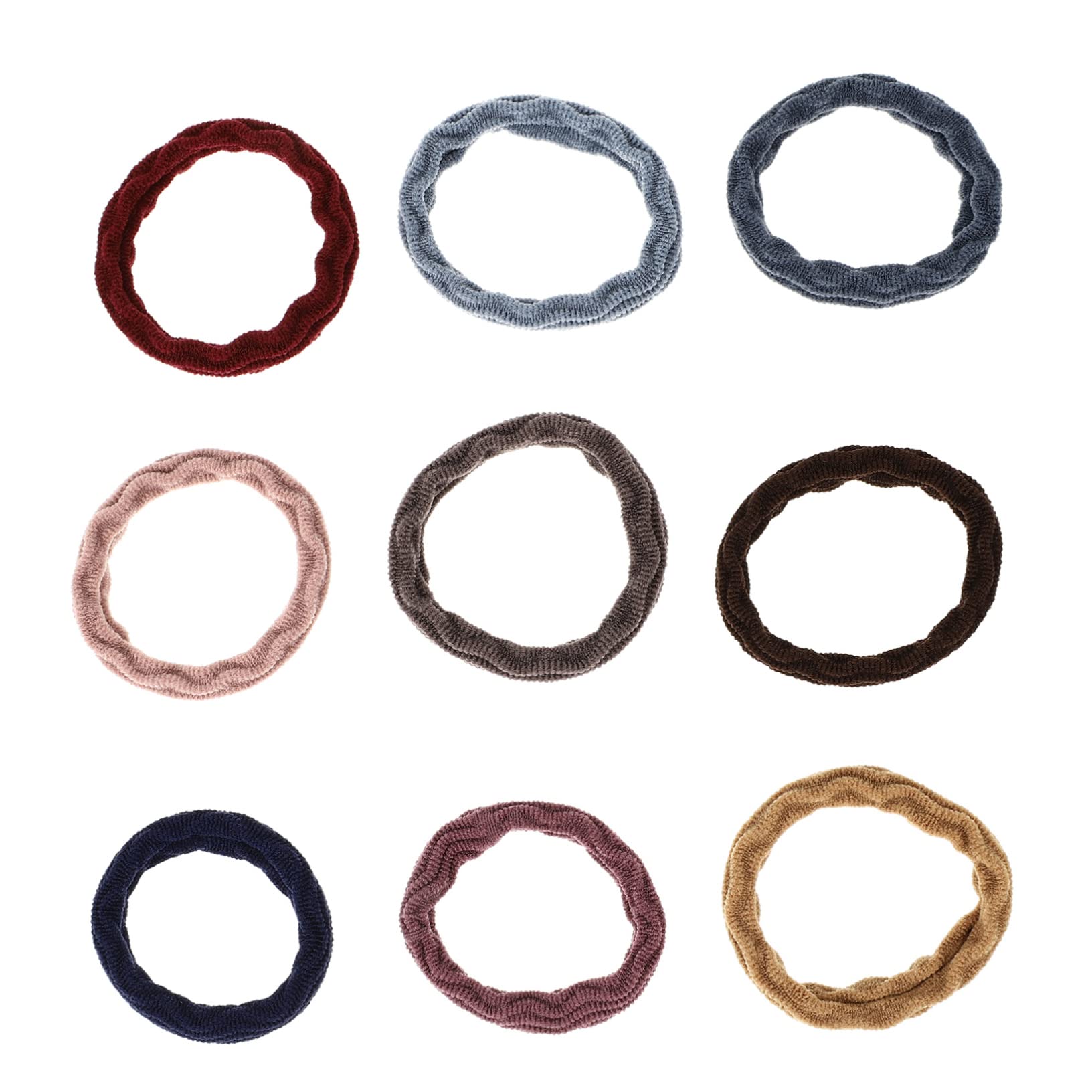 FOMIYES 100pcs Satin Scrunchies for Women - Soft Elastic Hair Ties, Ponytail Holders & Hair Bands - Gentle Stretch Hair Elastics for Daily Use, Workouts & Styling