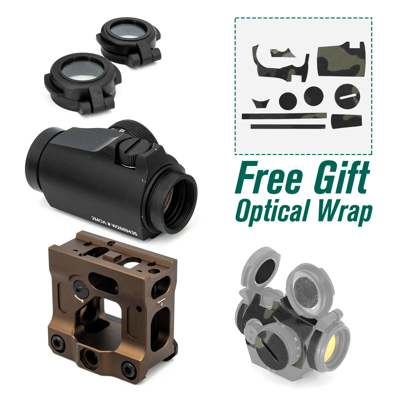 **Tactical AIM 1X22 Red Dot Reflex Sight – 2MOA Compact Rifle Scope for Hunting & Airsoft | Includes Mount | Durable & Precise for Outdoor Shooting & Tactical Use**