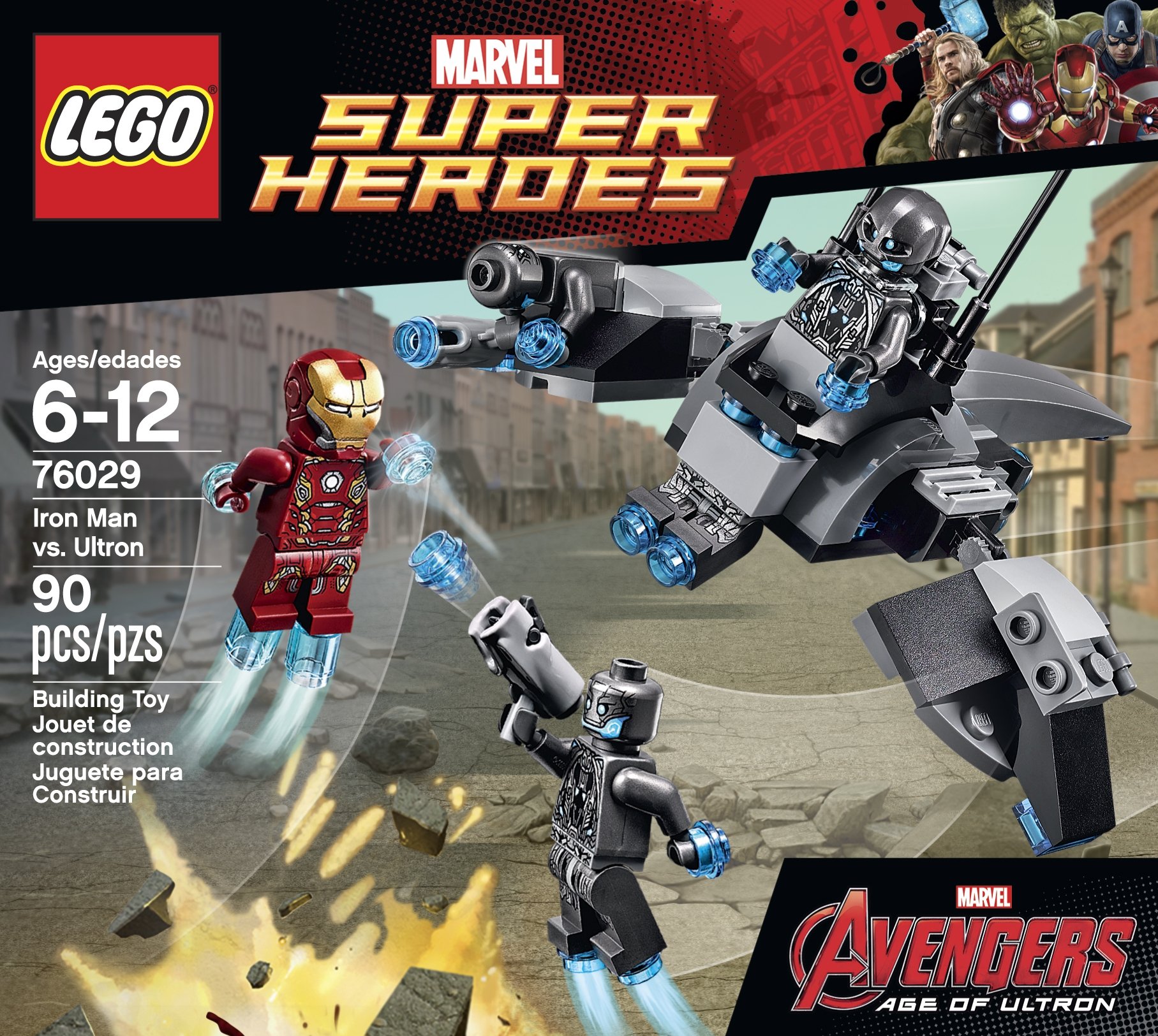 LEGO Superheroes Iron Man vs. Ultron Building Set - Marvel Avengers Action Figure Toy for Kids & Collectors - Perfect for Creative Play, Birthday Gifts & Display