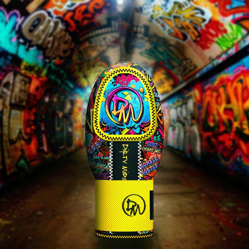 Dirty Mids Savage Series Sliding Mitts - Graffiti Style Baseball Gloves for Training & Games | Perfect for Outfield Practice, Batting Drills & Team Sports