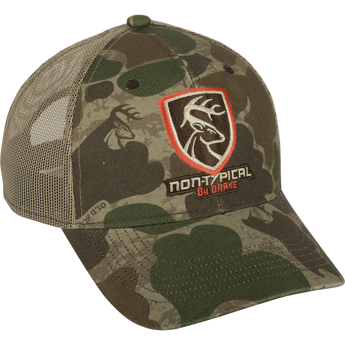 Non-Typical Logo Camo Mesh Back Baseball Cap - Lightweight & Breathable for Hunting, Outdoor Sports & Casual Wear