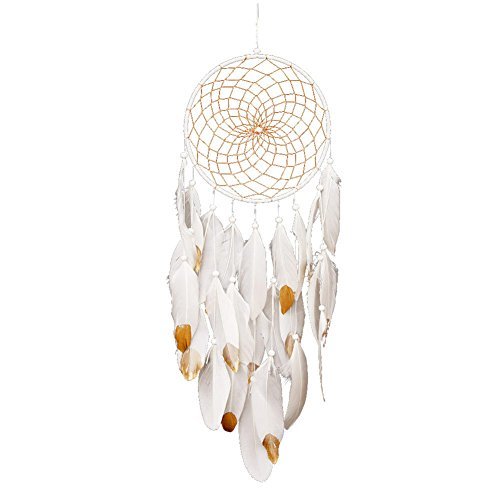 CHICIEVE Gold Dream Catcher - 7.9 Inch Handmade Wall Hanging Decor for Bedroom, Nursery, Wedding, Boho Home Decor | Perfect for Gifts, Spiritual Protection & Positive Vibes