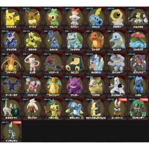 Pokemon Moncolle Series 2 Inch Takara Tomy Mini Figure - Collectible Action Figures for Kids & Adults - Perfect for Display, Gifts & Game Battles