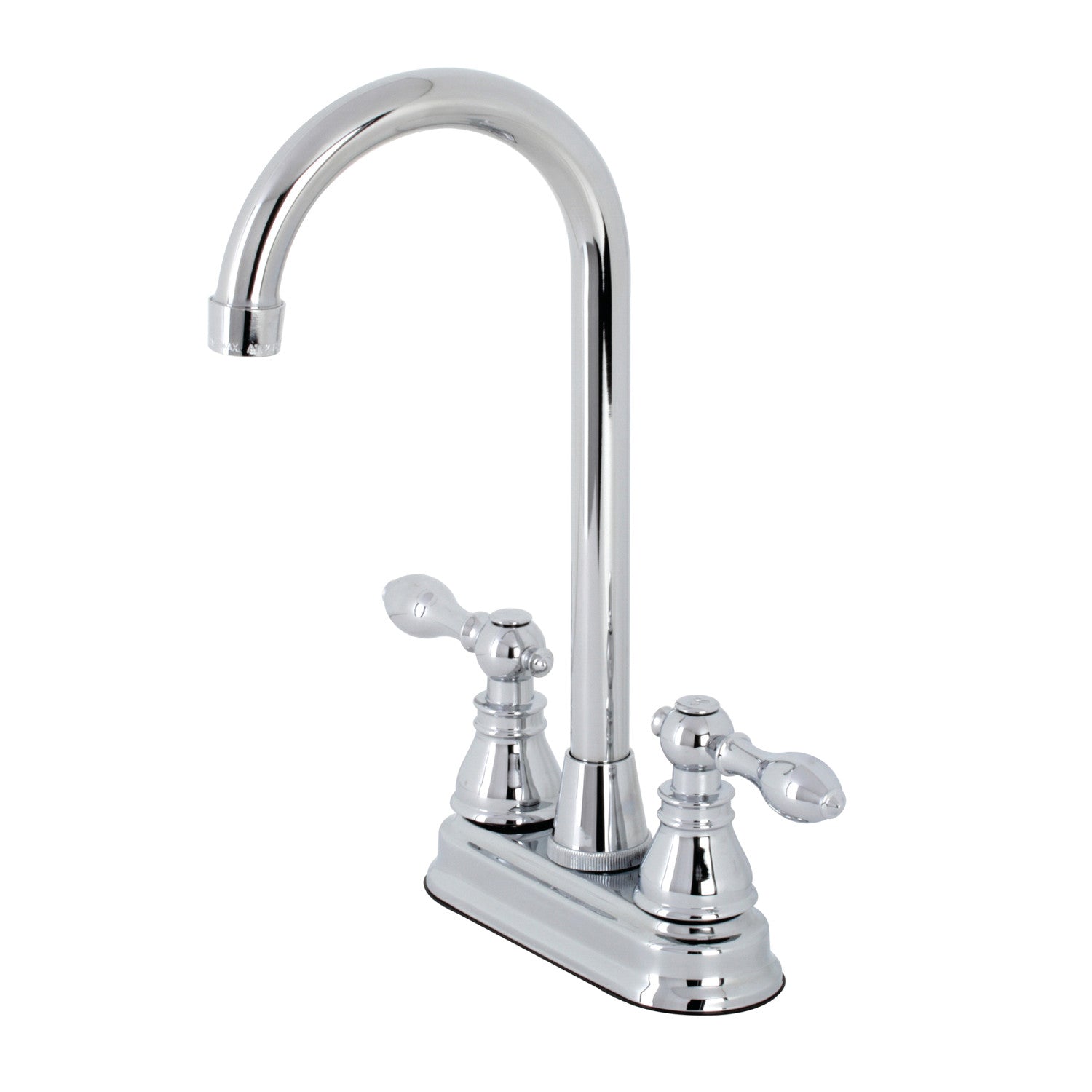 American Classic KB491ACL 2-Handle Deck Mount Bar Faucet in Polished Chrome - Perfect for Kitchen Sinks, Wet Bars & Commercial Use