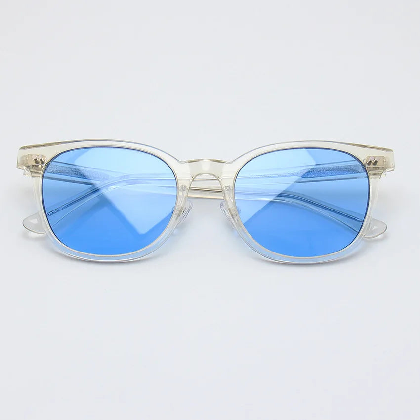 Black Unisex Square Polarized Sunglasses - Full Rim Acetate Frame UV400 Protection for Men & Women - Perfect for Driving, Beach, and Outdoor Activities