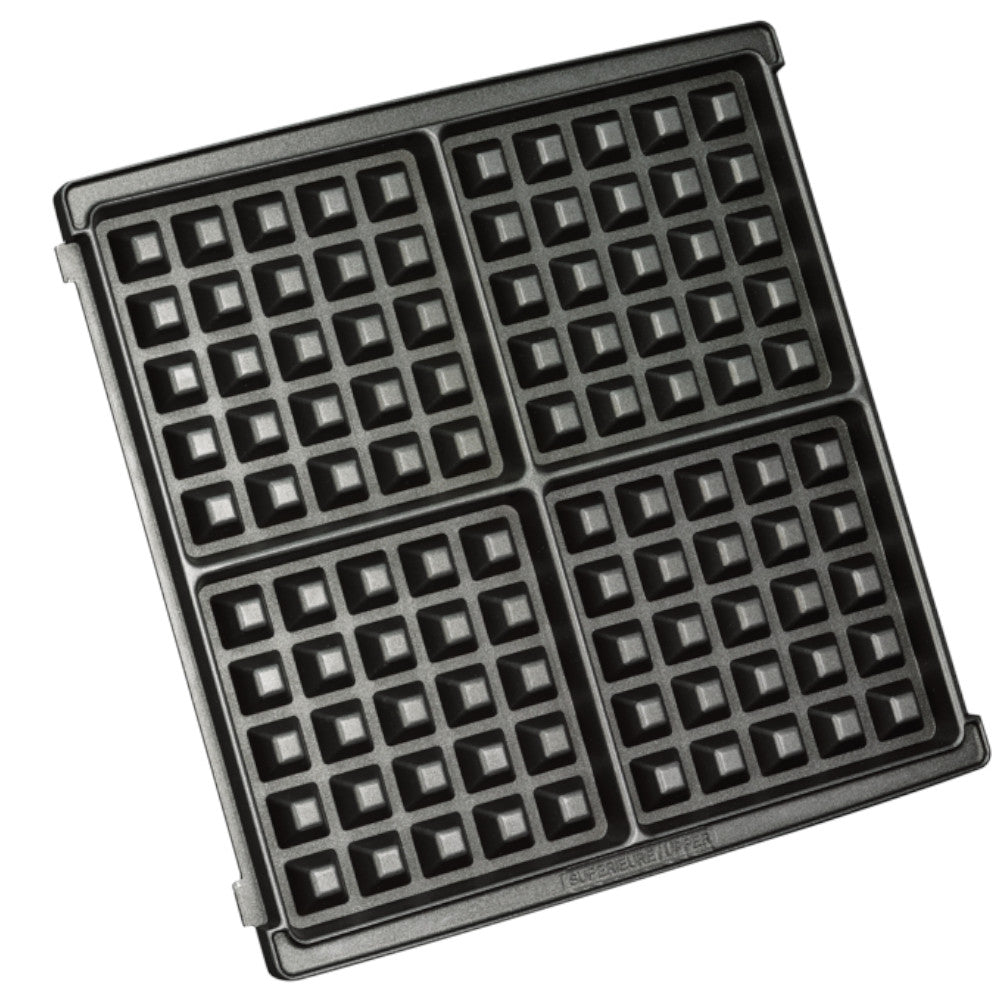 KRUPS GQ502D51 Belgian Waffle Maker - 4 Slice Stainless Steel Waffle Iron with Adjustable Browning Control | Perfect for Breakfast, Brunch & Family Gatherings | Blemished Packaging with Full Warranty