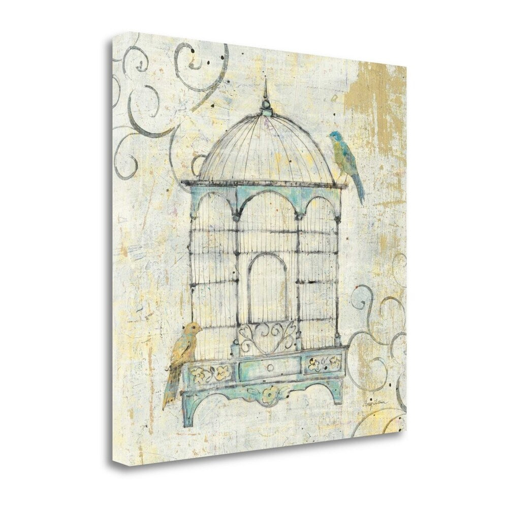 Avery Tillmon Bird Cage IV - Fine Art Giclee Print on Gallery Wrap Canvas, Ready to Hang Wall Decor for Living Room, Bedroom & Office