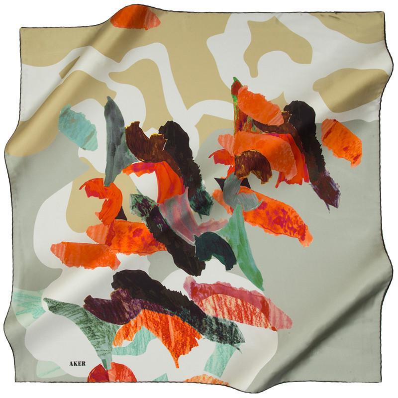 Luxury Aker Gazala Silk Scarf for Women - Elegant Fashion Accessory for Parties, Weddings & Office Wear - 100% Pure Mulberry Silk Shawl Wrap