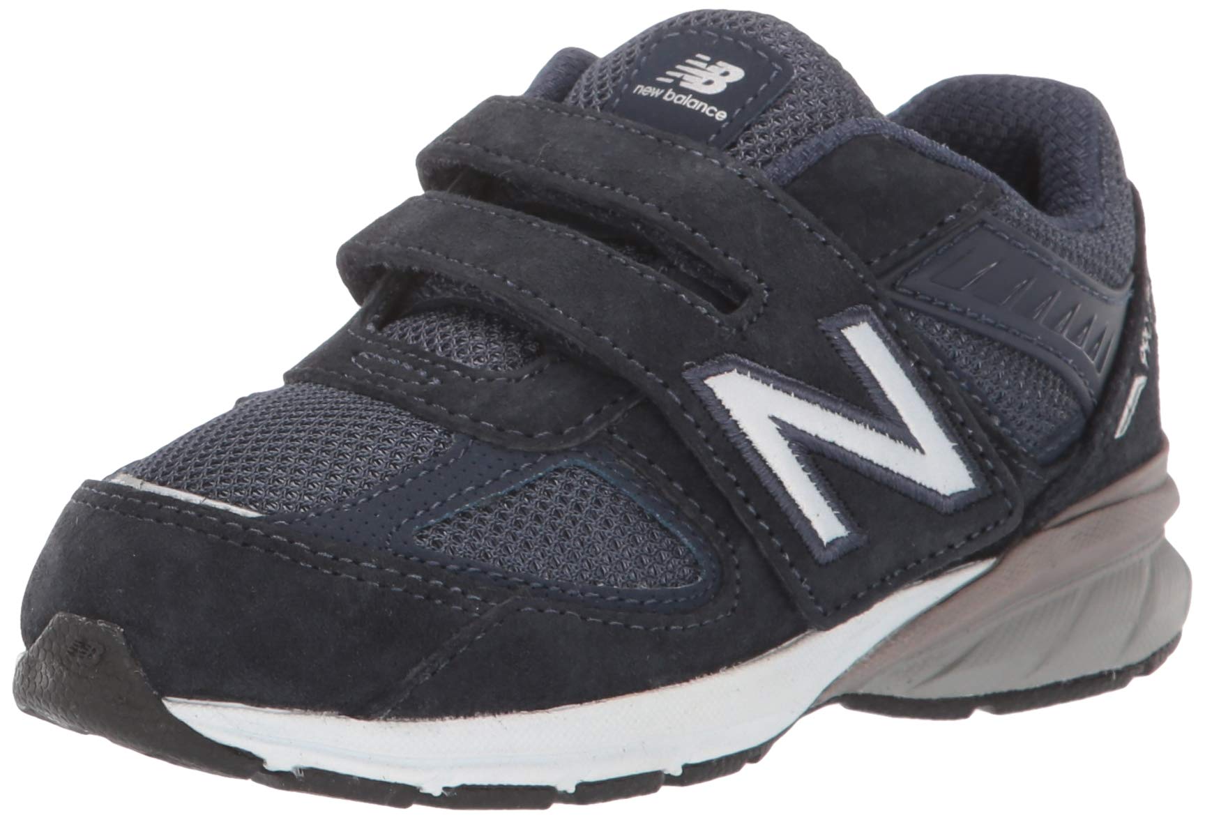 New Balance 990 V5 Hook and Loop Sneakers for Baby Girls - Lightweight Comfortable Walking Shoes for Toddlers - Perfect for Playtime, School & Everyday Wear