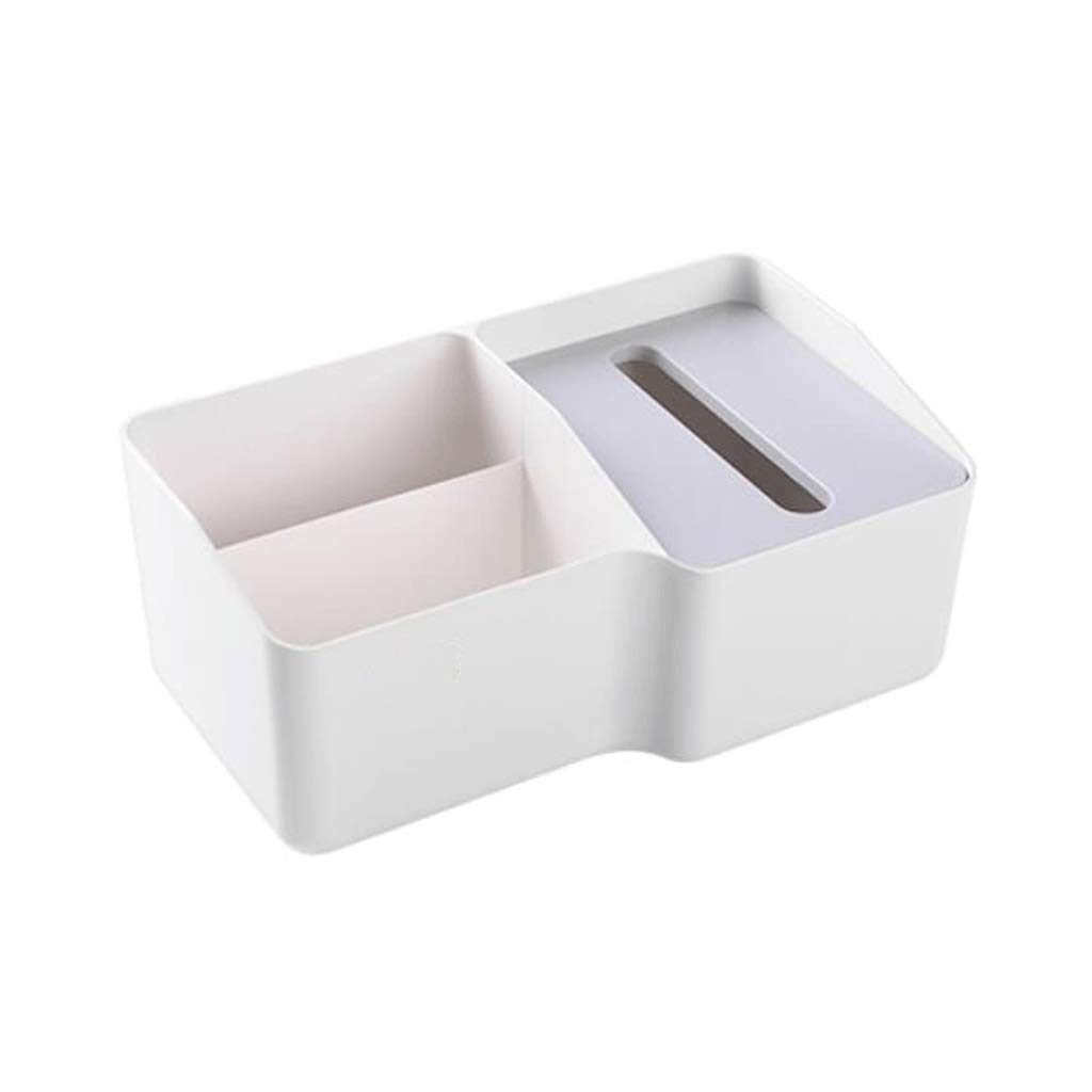 Plastic Facial Tissue Box Cover - Decorative Storage Caddy for Bathroom, Vanity, Desk & Dresser | Organize Tissues in Style for Home & Office Use