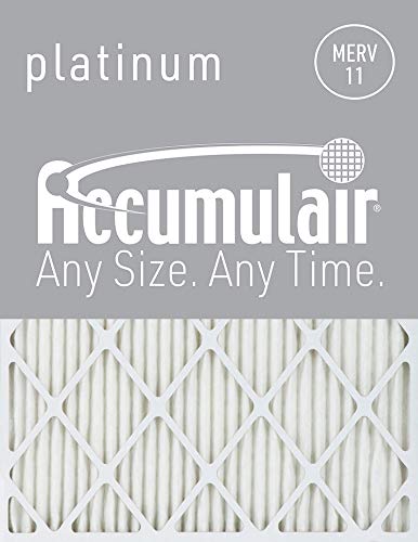Accumulair Platinum 14x18x2 MERV 11 Air Filter for Furnace, AC & HVAC Systems - High Efficiency Dust & Allergen Reduction for Home & Office Use
