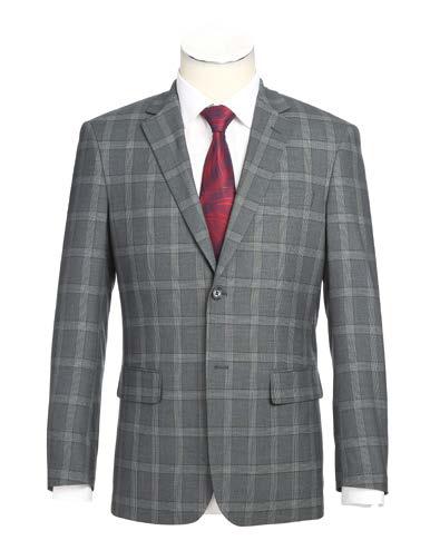 Alessandro Vitello by Renoir New Slim Fit Suit 293 Size 46 | Premium Italian Wool Business Attire for Weddings & Formal Events