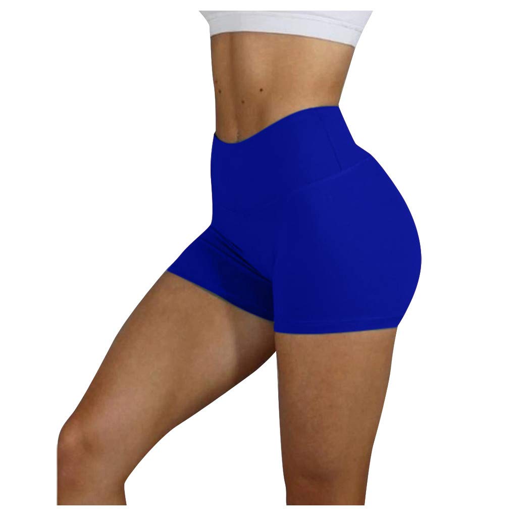 Reasoncool Women's High-Waisted Bike Shorts - Compression Workout Leggings for Yoga, Running & Cycling - Breathable Black Yoga Pants with Pockets - Perfect for Gym, Lounge & Everyday Wear