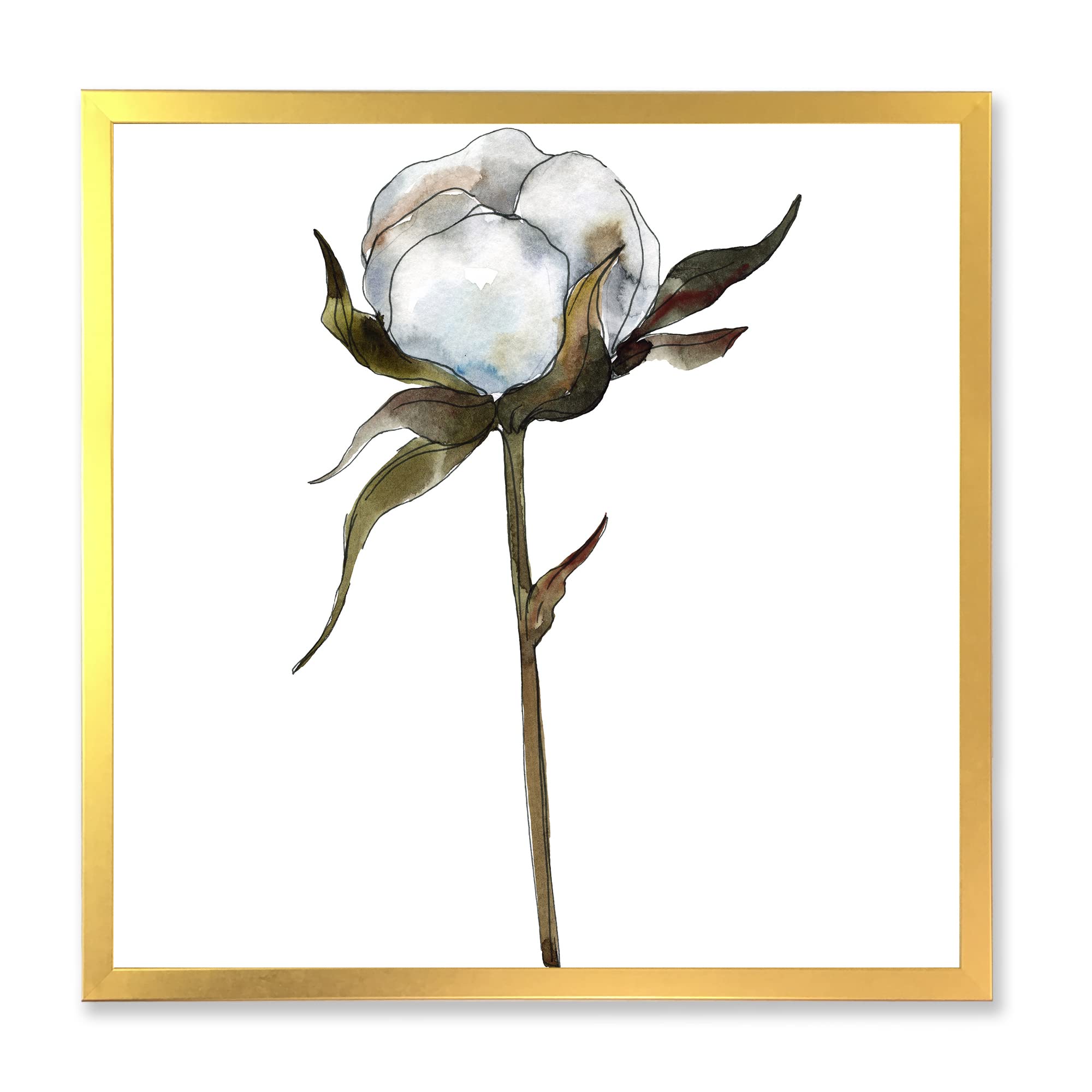Vintage Floral Cotton Framed Wall Art - Handmade Traditional Home Decor for Living Room, Bedroom & Office