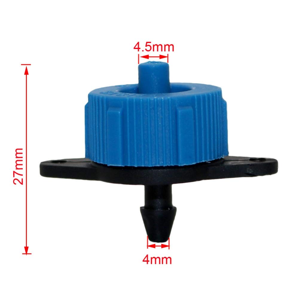 **200 Pcs Pressure Compensating Drip Emitters 4L/H & 8L/H - Micro Irrigation System for Lawn, Garden & Water Saving | Durable Drippers for Efficient Plant Watering**    *(Use Case: Ideal for vegetable gardens, flower beds, potted plants, and greenhouses to ensure precise, water-saving irrigation.)*