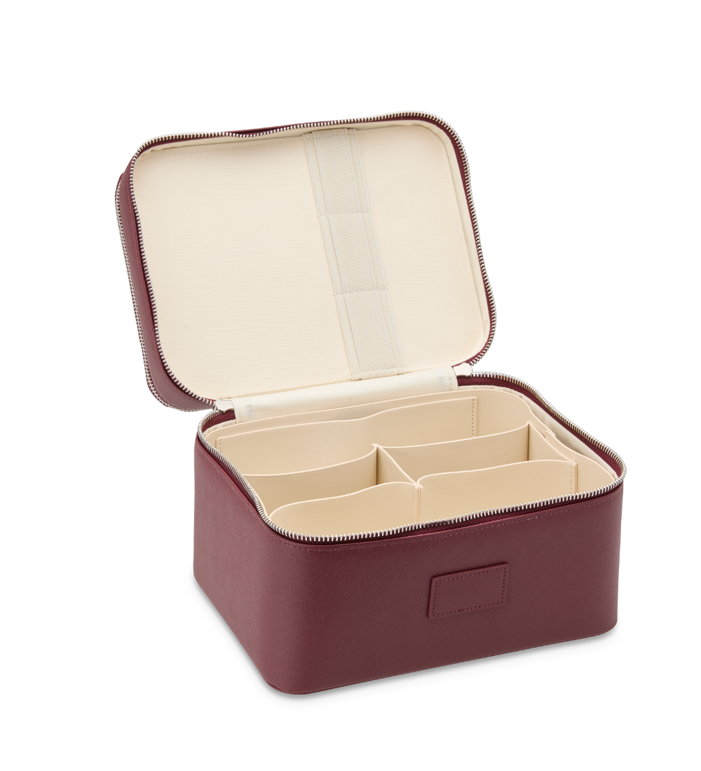 Duo Vanity Case - Travel Makeup Organizer with Mirror, Perfect for Women's Cosmetic Storage & On-the-Go Beauty Essentials | Ideal for Home, Office & Vacation Use