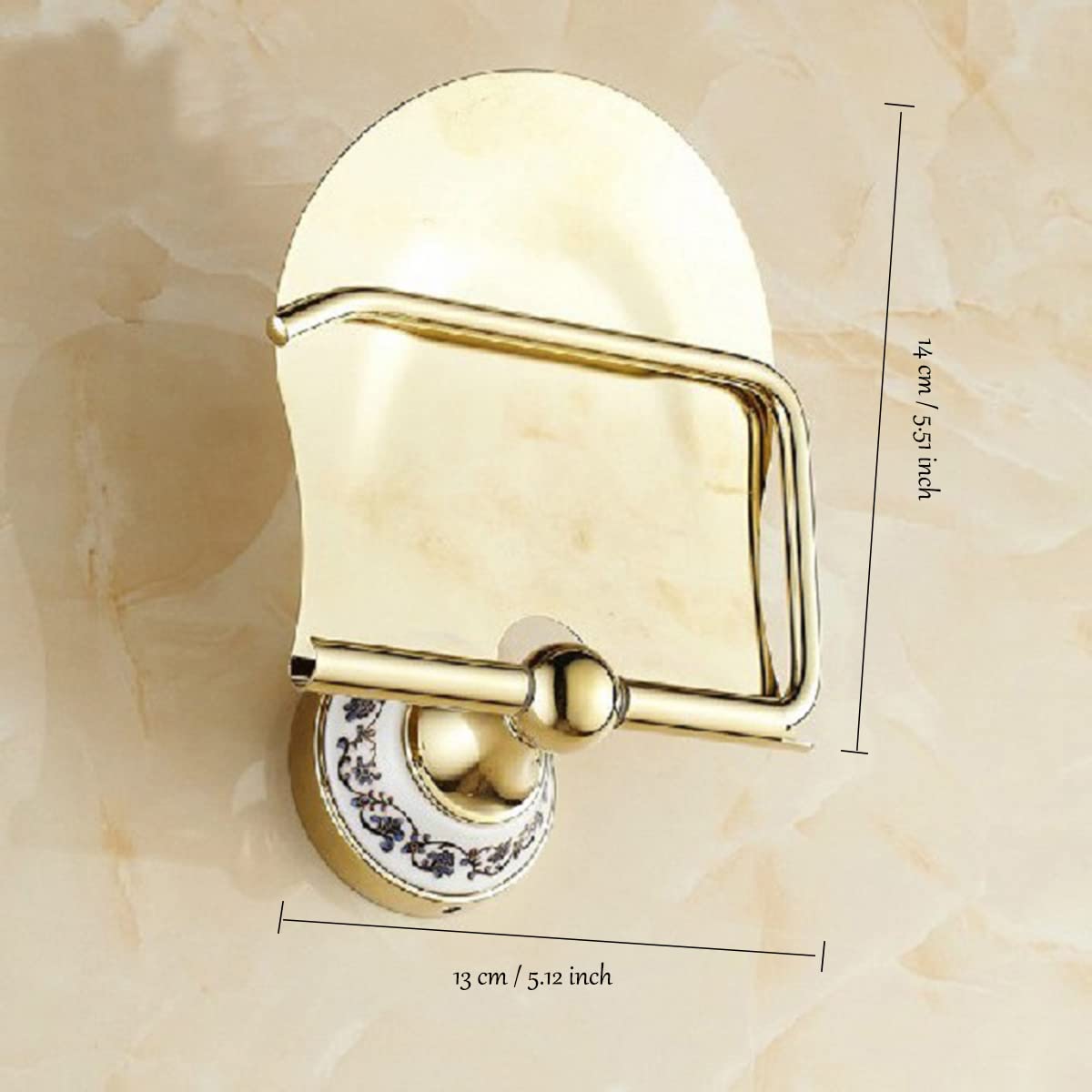 Wall Mounted Toilet Paper Holder with Shelf - Brushed Stainless Steel Bathroom Tissue Holder with Baffle & Screws (Silver) - Perfect for Modern Bathrooms, Powder Rooms & RVs